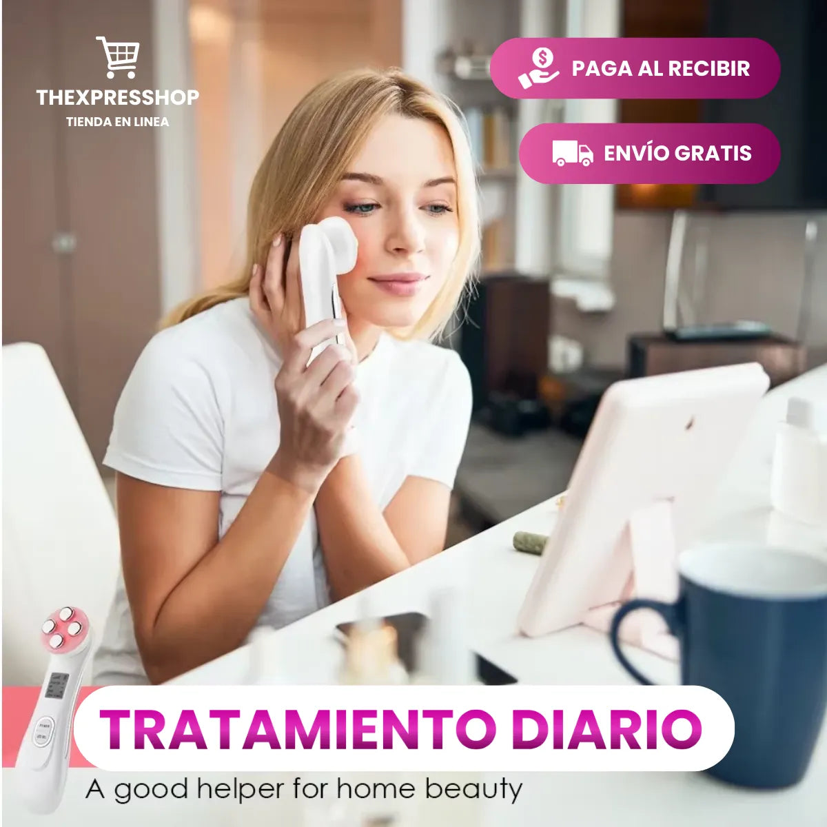 Electroporación Radiofrecuencia Facial - ANTIENVEJECIMIENTO