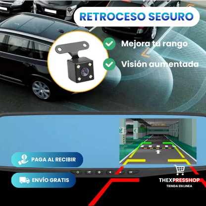 ESPEJO RETROVISOR - DOBLE CAMARA DASHPRO™