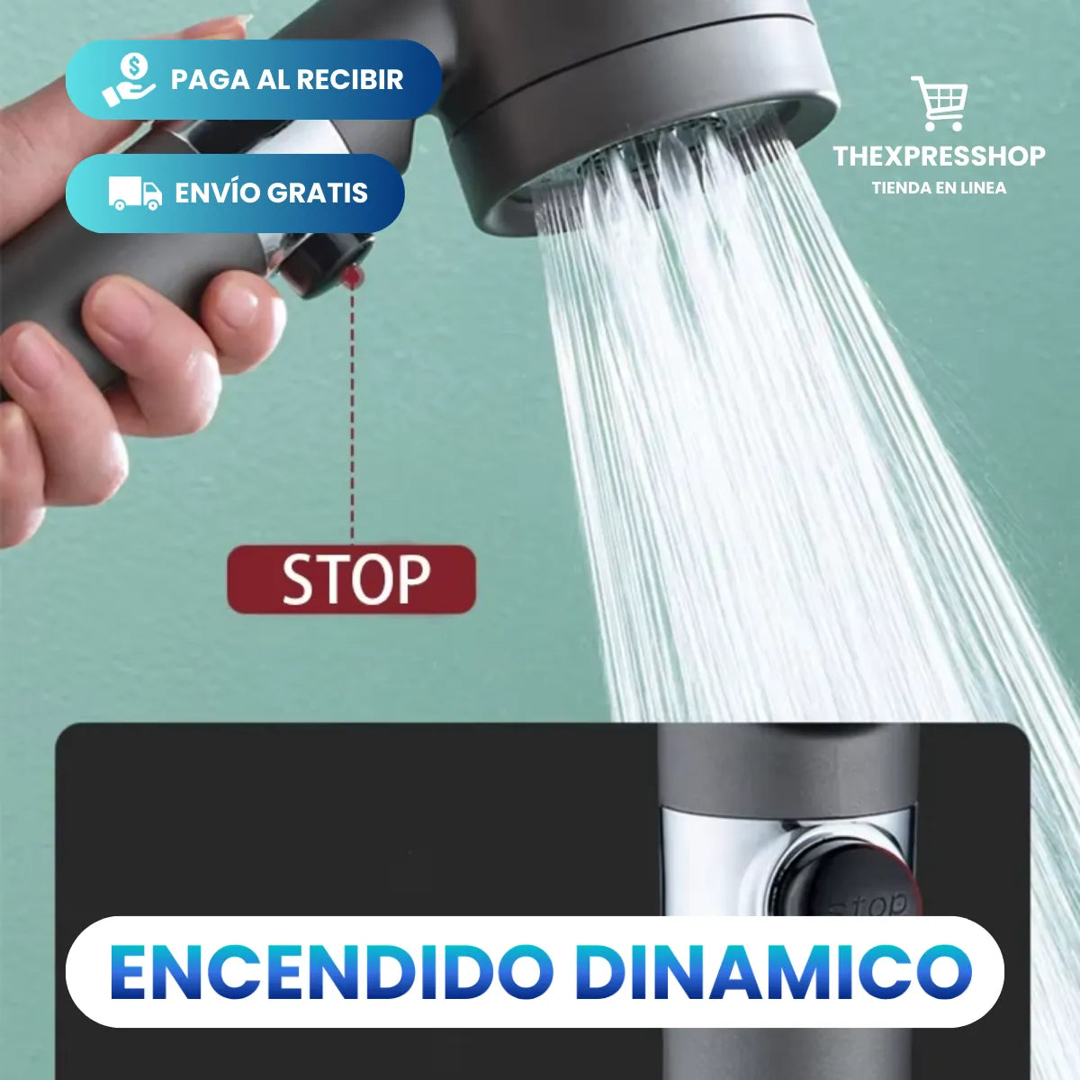 Cabezal Ducha Alta Presión Masajeadora Spa🛀