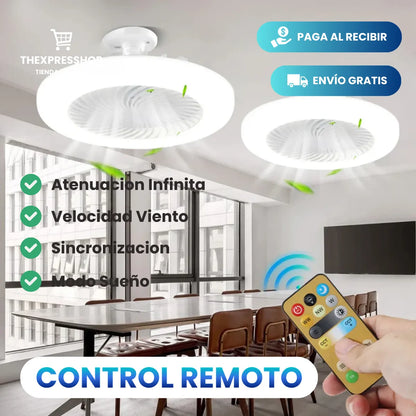 🌬️💡FOCO VENTILADOR LED CON AROMATIZADOR 3 EN 1✨