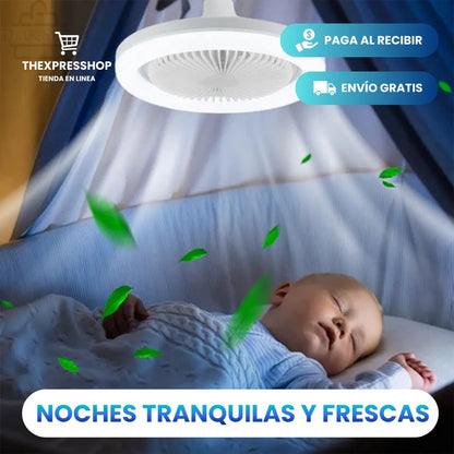 🌬️💡FOCO VENTILADOR LED CON AROMATIZADOR 3 EN 1✨