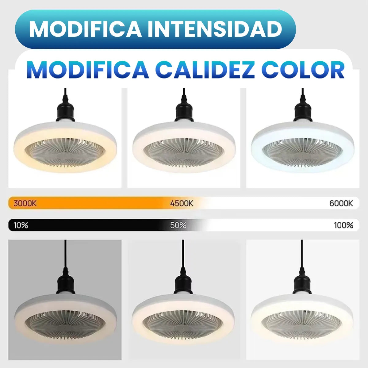 🌬️💡FOCO VENTILADOR LED CON AROMATIZADOR 3 EN 1✨