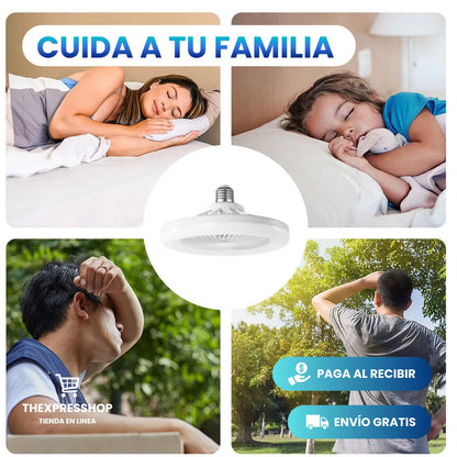 🌬️💡FOCO VENTILADOR LED CON AROMATIZADOR 3 EN 1✨